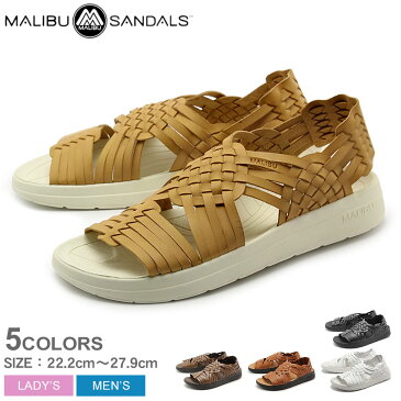 マリブサンダルズ MALIBU SANDALS コンフォート サンダル キャニオン メンズ レディース ブラック ホワイト ブラウン 黒 白 ストラップ ぺたんこ 女性 靴 カジュアル MALIBU SANDALS CANYON PU LEATHER MS01 送料無料