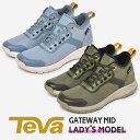  TEVA スニーカー レディース ゲートウェイ ミッド テバ アウトドア キャンプ レジャー 撥水 耐水 軽量 履きやすい レトロ ミッドカット テヴァ GATEWAY MID 1115193