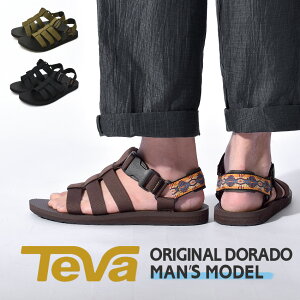 TEVA サンダル メンズ オリジナル ドラド テバ ブラック ブラウン 黒 スポーツサンダル ビーチサンダル ストラップサンダル レジャー カジュアル おしゃれ アウトドア キャンプ 夏 海 川 人気 ORIGINAL DORADO 1110640