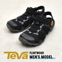 \SALE★クーポン配布中/ テバ サンダル メンズ FLINTWOOD ブラック 黒 シューズ スポーツサンダル ストラップ クローズトゥ 速乾性 耐久性 グ...