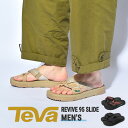 TEVA サンダル メンズ リヴァイブ 95 スライド テバ ベージュ ブラック 黒 スポーツサンダル スポサン REVIVE 95 SLIDE 1124052