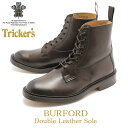  トリッカーズ TRICKER’S TRICKERS メンズ バーフォード ダブルレザーソール エスプレッソバーニッシュ カントリー ブーツ プレーントゥ TRICKER’S 5635 COUNTRY BURFORD