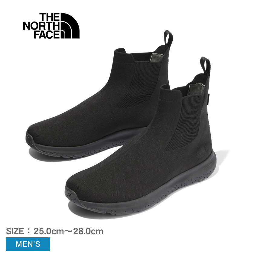 THE NORTH FACE ザ・ノース・フェイス スニーカー メンズ ベロシティ ニット ミッド II ゴアテックス インビジブル フィット ブラック 黒 靴 シューズ レインシューズ 通勤 通学 ブランド レインブーツ ウォータープルーフ 雨 はっ水 撥水 NF52340 国内正規品
