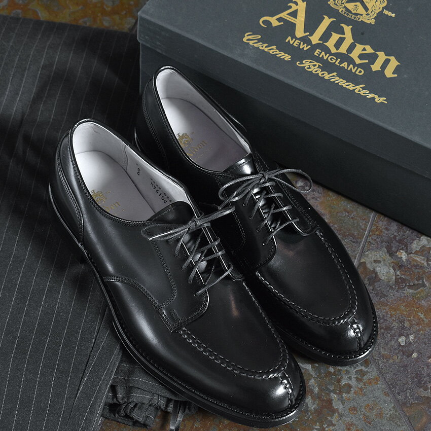 【ポイント10倍対象品】オールデン ALDEN クロムエクセル コマンドソール ドレスシューズ メンズ ブラック 黒 靴 シューズ トラディショナル ビジネス フォーマル 本革 レザー 革靴 短靴 紳士靴 通勤 会社員 大人 高級 CHROMEXCEL COMMANDO OUTSOLE M9610C