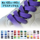 【プラスチックセル】スニーカー用靴ひもポリエステル平ひも10mm幅【長さ:420cm~440cm】(M-POLY-10)