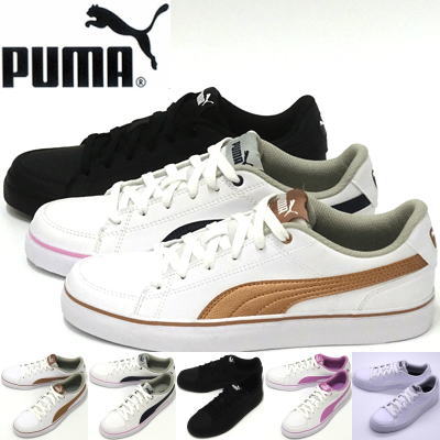 プーマ / コートポイント ホワイト ブラック VULC V2 BG 362947 01 12 14 15 02 ( PUMA )【レディース スニーカー】【靴】【シューズ】【レディースシューズ】 (※カラー追加あり)(ペールピンクとオーキッドは間違えやすいので、ご注意ください)