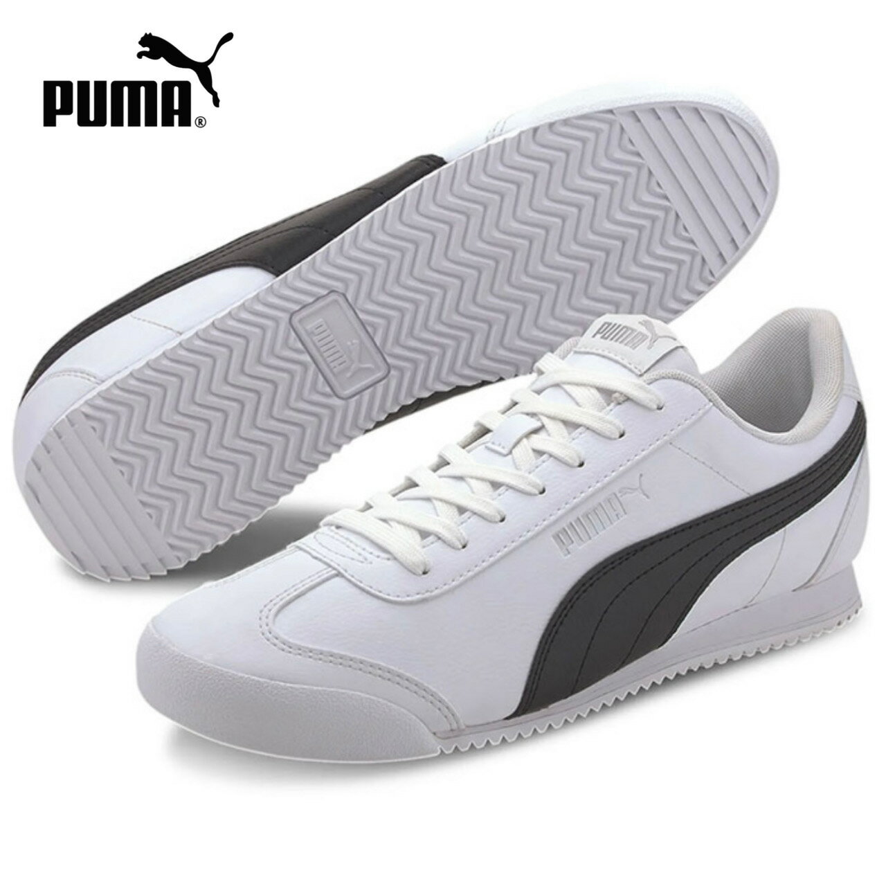 プーマ / チュリーノ FSL ホワイト 白 ブラック 黒 372861 04 ( PUMA )【レディース メンズ スニーカー 靴 シューズ レディーシューズ メンズシューズ ローカット 通学 ユニセックス カジュアルシューズ タウンユース 通勤 フットウェア】 (※後継モデルです。)