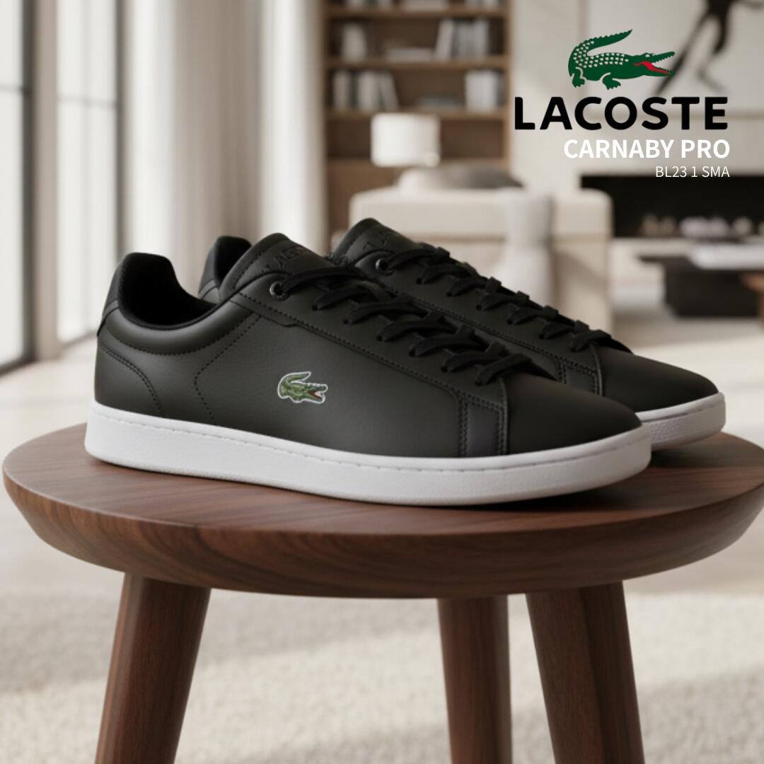 ラコステ / カーナビー プロ BL23 TRI 123 1 SMA ホワイト 白 ブラック 黒 トリコ ( LACOSTE CARNABY PRO )【送料無
