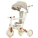 【P10倍開催中】 三輪車 子供 折りたたみ 1歳 2歳 子供用三輪車 5in1 5WAY バランスバイク 手押し 舵取り ストッパー付き 1歳~ ランニングバ...