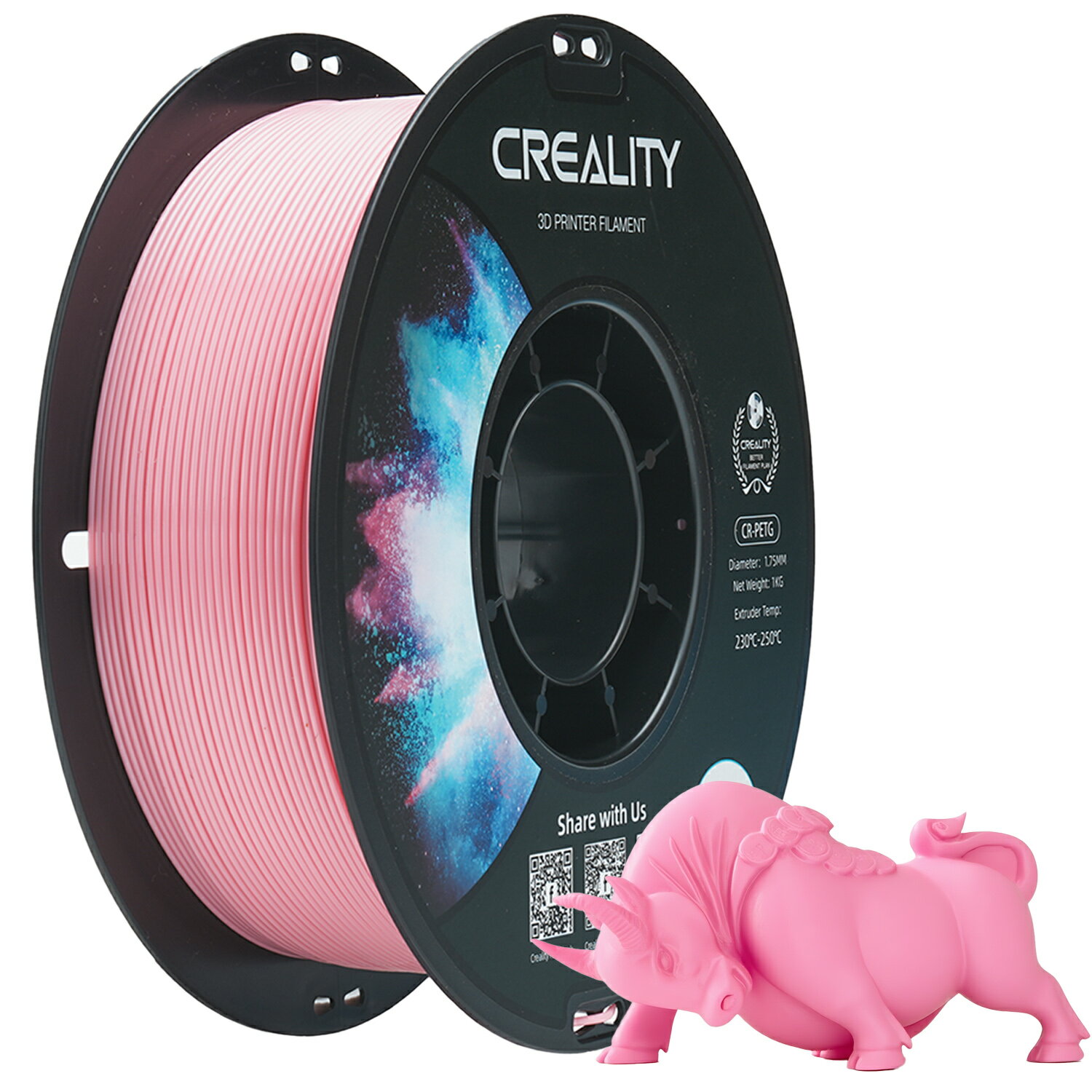 フィラメント CR PETG Creality CR PETG 3Dプリンター用フィラメント素材 1.75mm径 正味量2.2 LB（1KG..