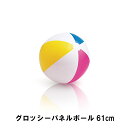 ボール ビーチ ビーチボール 61cm 海 プール かわいい ビニール 子供 大人 キッズ 簡単 水遊び 海水浴 ビーチバレー アウトドア