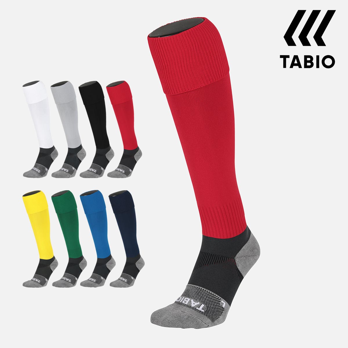 楽天靴下屋 Tabio 楽天市場店【あす楽】【公式 TABIO SPORTS】 フットボール ストッキング グリップ＆フィット 23～25cm / 靴下屋 靴下 タビオ タビオスポーツ サッカー ジュニア ソックス ウェア 子供 スポーツ くつ下 レディース 黒 日本製