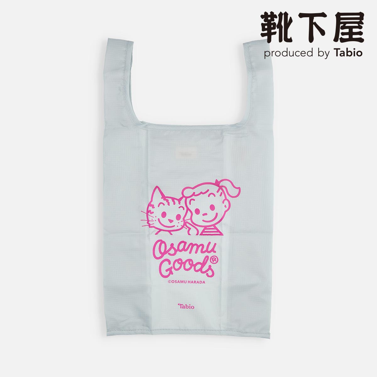 【全品送料無料★～5/16 9:59迄】【あす楽】【公式 靴下屋】 【WEB限定】OSAMU GOODS エコバック 【グレー】 / 靴下 タビオ Tabio オサムグッズ エコバッグ 可愛い レディース