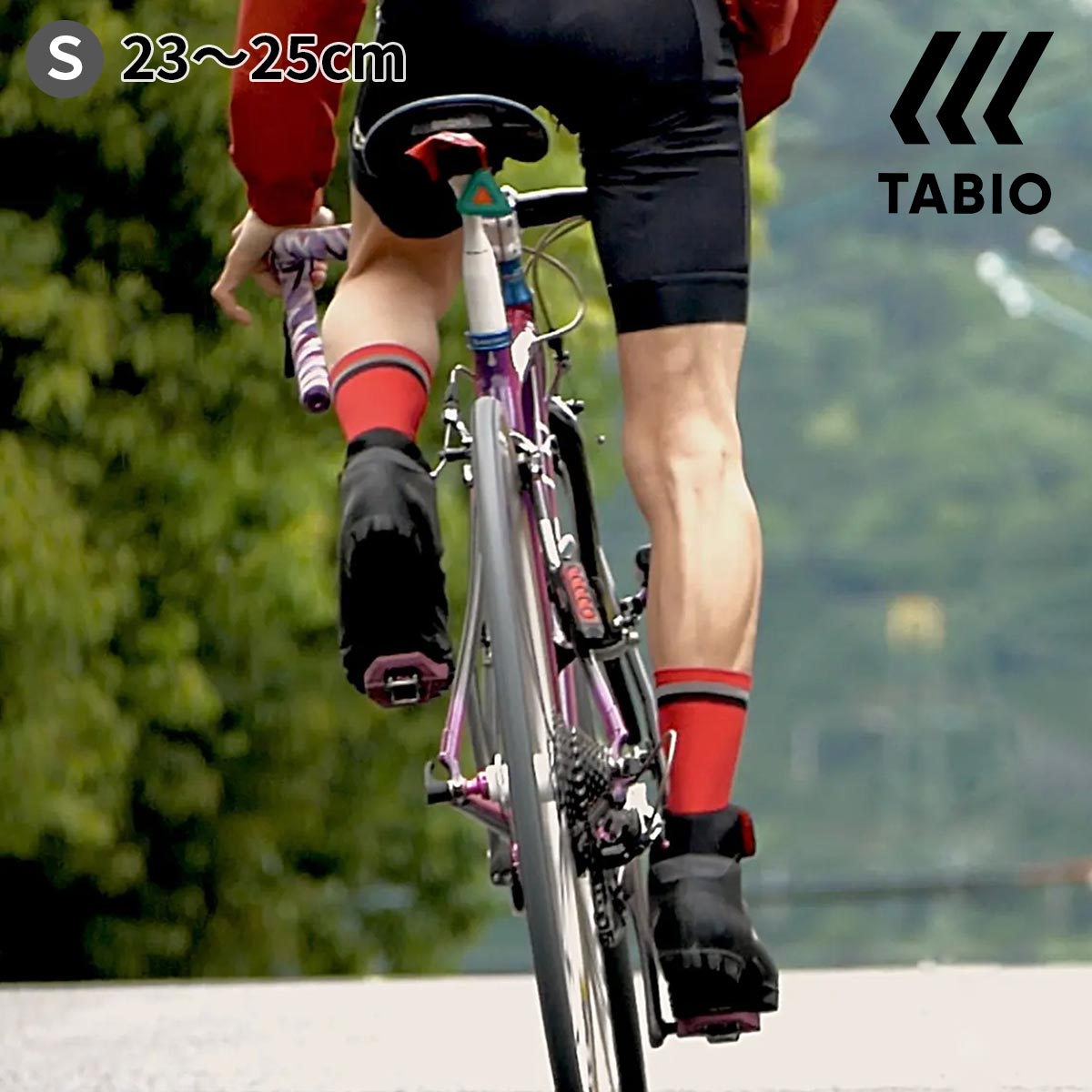  TABIO CYCLE タビオ サイクル Sサイズ / 靴下屋 靴下 タビオ タビオスポーツ くつ下 自転車 サイクル サイクリングウェア クロスバイク ソックス レディース 白 日本製