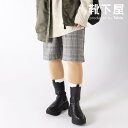 【条件達成でお買いものパンダお皿プレゼント〜5/31 09:59迄】【公式 靴下屋】 縫製 クラシック チェック パンツ 5分丈 / 靴下 タビオ Tabio ...