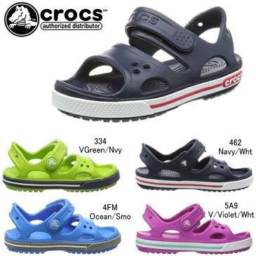 クロックス クロックバンド 2.0 サンダル PS crocs crocband 2.0 sandal PS 14854 キッズサンダル 子供 キッズ ベビー靴 男の子 女の子 スポーツサンダル クロスサンダル ネイビー 紺 パープル 紫 ブルー グリーン 【正規品】【13〜19cm】【QHQH-33vphh】●