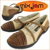 mix jam 【ミックスジャム】 MJ 527[BRN] バレエタイプ！カジュアルシューズ