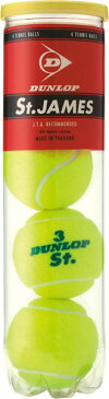 ダンロップ テニスボール 硬式 ダンロップ DANLOP セントジェームス DPT-ST イエロー 【4球入り】 ●