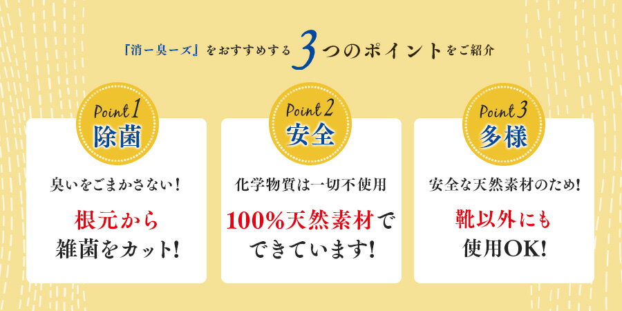 100％天然素材の、靴屋さんが作った消臭剤【パッと消ー臭ーズ 容量：約30ml】 日本製 抗菌 消臭 靴ケア用品 アクセサリ 消臭 防臭用品