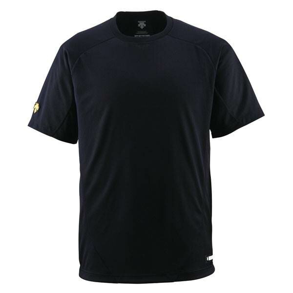 デサント（DESCENTE）丸首Tシャツブラック(ds-db200-blk) メンズ レディース 野球 ソフトボール 練習用 シャツ 半袖 大きいサイズ 小さいサイズ ドライ 通気性 吸汗 速乾 ストレッチ