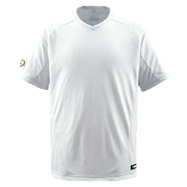 デサント(DESCENTE)V首TシャツSホワイト(ds-db202-swht)メンズ レディース 野球 ソフトボール 練習用 シャツ 半袖 大きいサイズ 小さいサイズ ドライ 通気性 吸汗 速乾 ストレッチ