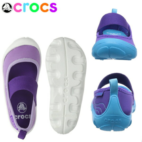 クロックス デュエット ビジーデイ メリージェーン crocs Duet Busy Day Mary Jane Ps [15353] キッズ 子供用 軽量 バレエ シューズ 女の子 パンプス おしゃれ かわいい 可愛い カジュアル 軽い 14.0cm 15.0cm 【国内正規取扱店】 【14〜18cm】【OCOC-33ttdr】●