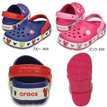 クロックス クロックスライツ ミッキー クロッグ キッズ 203072 CROCS crocslights Mickey clog kids 光る！ キッズサンダル クロッグサンダル つっかけ 可愛い かわいい ディズニー キャラクター スポーツサンダル 軽い 軽量 【正規品】子供用【PBPB-33tfhh】●