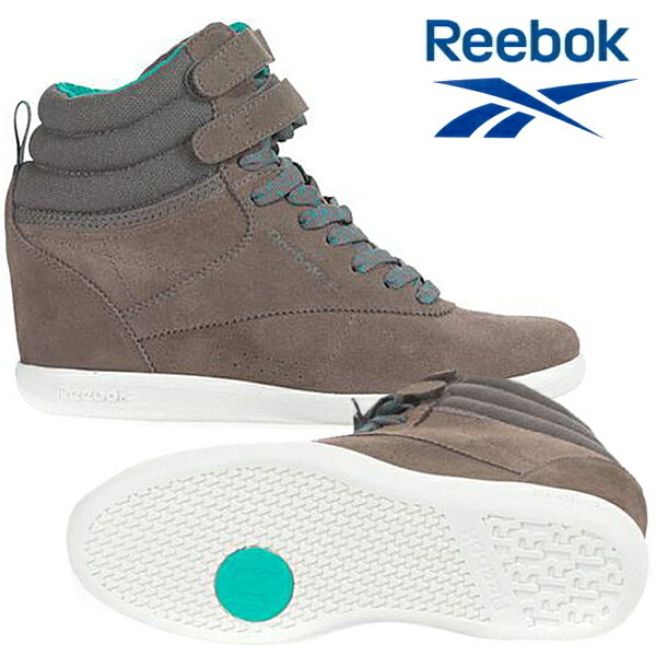 リーボック ハイカット スニーカー レディース フリースタイル ハイ ウェッジ ウエッジ Reebok FREE STYLE HI WEDGE 女性 紐靴 ブラウン 23.5cm M43263 【NJNJ-28jhc】【楽ギフ_包装】●【2016gws】 【07co】