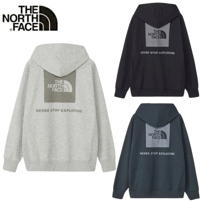 ザノースフェイス バックスクエアロゴフーディ NT62533 メンズ レディース THE NORTH FACE BACK SQ LG HOODIE 男女兼用 スウェット トレーナー アウトドア 普段使い 旅行 お出かけ シンプル