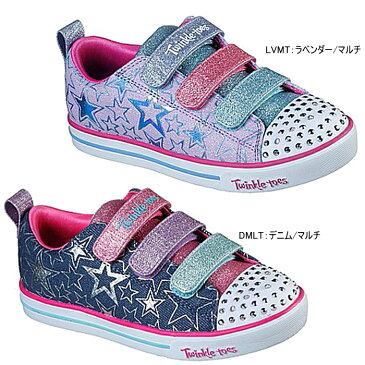 スケッチャーズ SKECHERS 光る靴 キッズ スニーカー トゥインクルトウズ スパークル ライト スターズ ザ リミット TWINKLE TOES SPARKLE LITE-STARS THE LIMIT ガールズ 女の子 314036L