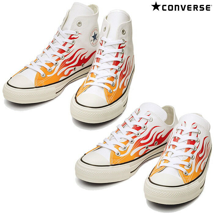 コンバース CONVERSE メンズ レディース スニーカー オールスター 100 イグナイト HI OX ALL STAR 100 IGNT HI OX ファイヤー柄 炎 フレイム 1