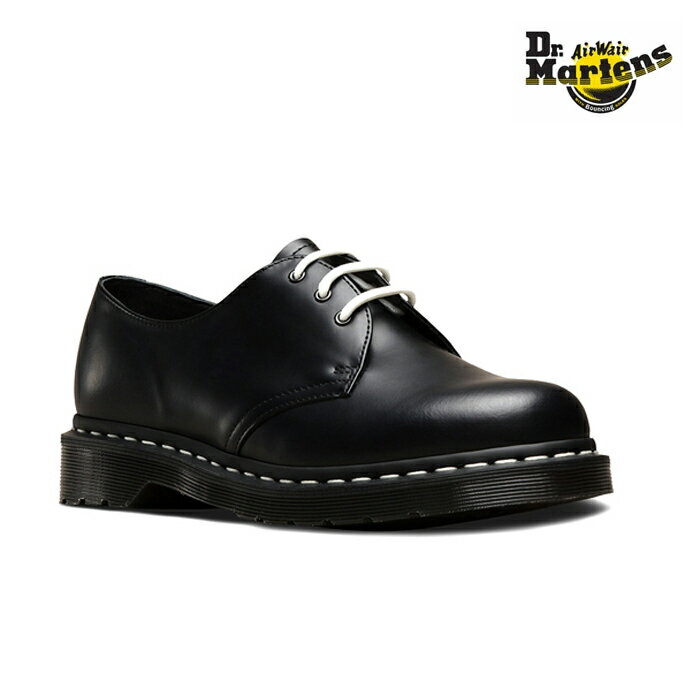 ドクターマーチン 1461 Dr.Martens レディース メンズ ホワイトステッチ 3ホールシューズ White Stitch 3 Eye Shoee 24757001 厚底 シューズ