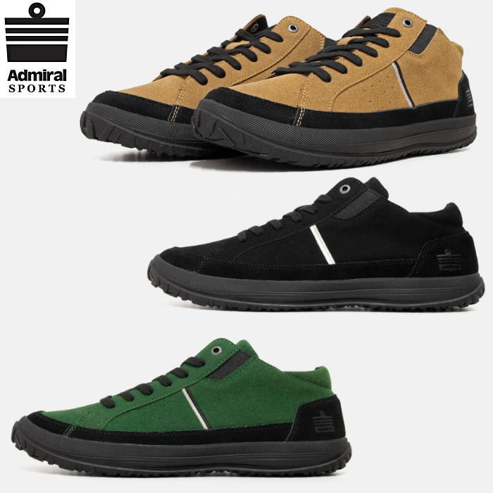 アドミラル スエード ミッドカット メンズ スニーカー テオ Admiral THEO AD819 抗菌 防臭加工