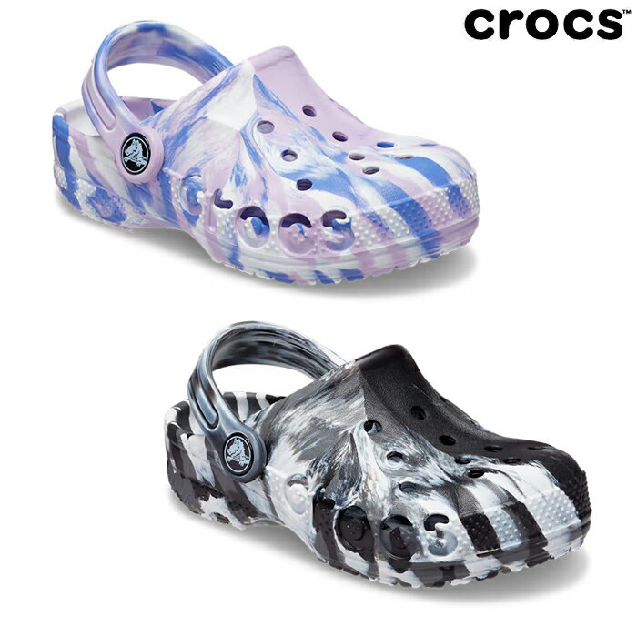 SALE クロックス キッズ ベビー crocs Baya Marbled Clog T 206977 トドラー バヤ マーブル クロッグ キッズ ベビー