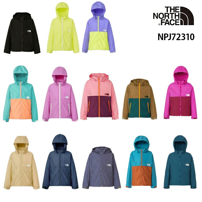 楽天靴のリードノースフェイス THE NORTH FACE キッズ コンパクトジャケット ウインドブレーカー 撥水 UVカット 上着 アウター アウトドア キャンプ ジュニア 男の子 女の子 子供ザ・ノースフェイス Compact Jacket NPJ72310