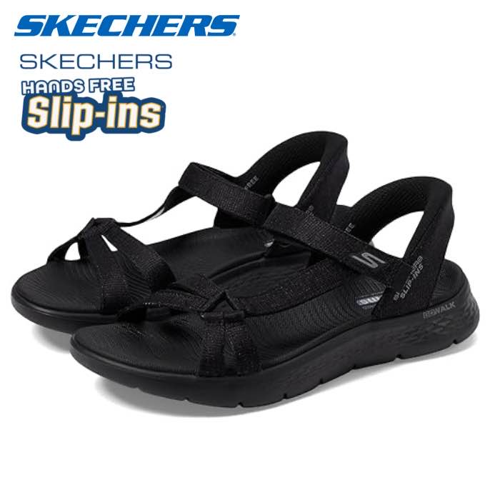 乐天商城 - スケッチャーズ SKECHERS 141481 スリップインズ ゴーウォーク フレックス スポーツサンダル イルミネイト レディース シンプル 手を使わ ず 履ける 靴 手を使わずに履ける靴 レディース