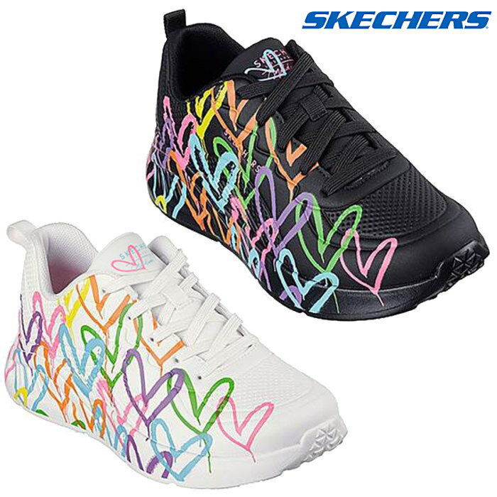 スケッチャーズ SKECHERS レディース スニーカー ウノ ライト ハート オブ ハーツ UNO LITE HEART OF HEARTS 177977 …