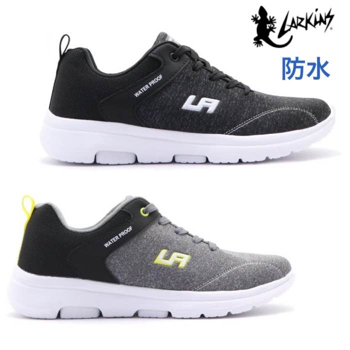 乐天商城 - ラーキンス LARKINS L-682 スニーカー メンズ 防水 雨 軽量 カジュアル ローカット おしゃれ 靴