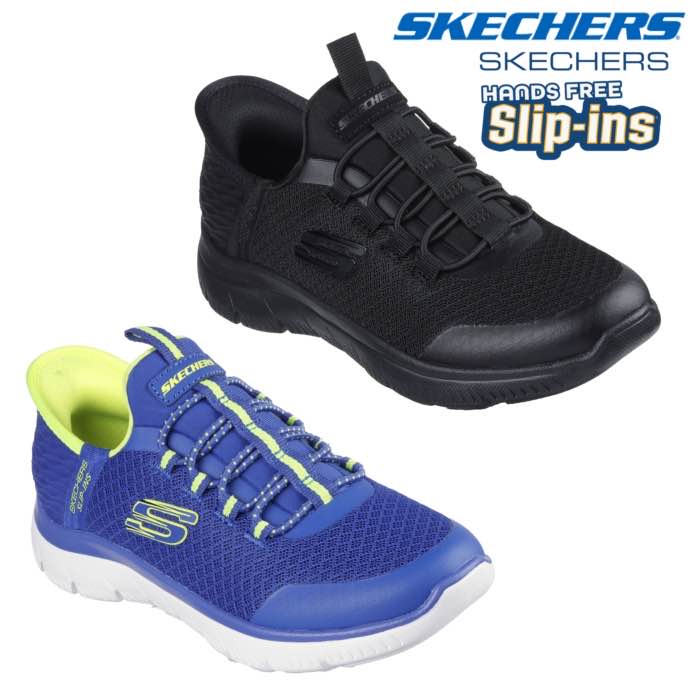楽天靴のリード立ったまま 履ける 靴 ハンズフリー スケッチャーズ SKECHERS 403833L スリップインズ：サミッツ - ハイ レンジ ボーイズ キッズ ジュニア スニーカー ローカット カジュアル シューズ スポーティ 手を使わ ず 履ける 靴 手を使わずに履ける靴