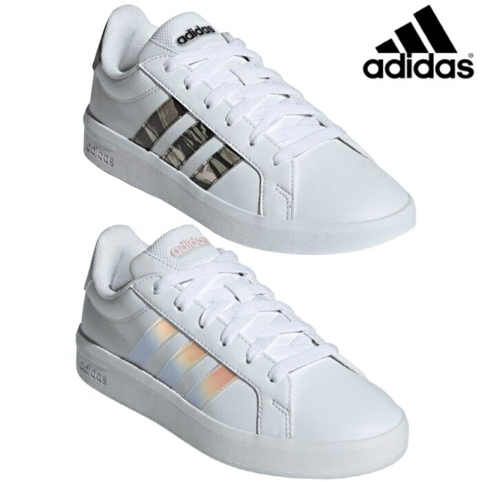 樂天商城 - アディダス adidas ジュニア レディース スニーカー グランド コート ベース 3.0 J 白 ホワイト ジョギング ランニングシューズ GRANDCOURT BASE 3.0 J シューズ