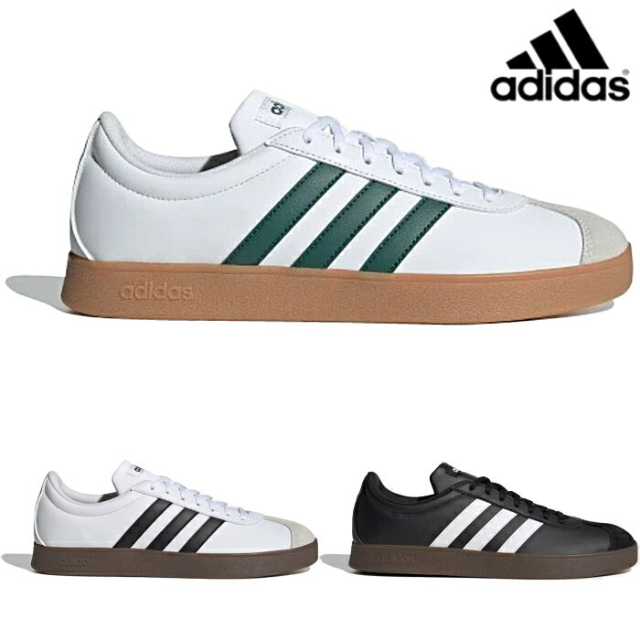 樂天商城 - アディダス adidas VL コート ベース VL COURT BASE U/M メンズ レディース スニーカー カジュアル ローカット スポーティ シューズ 靴 白 黒 緑