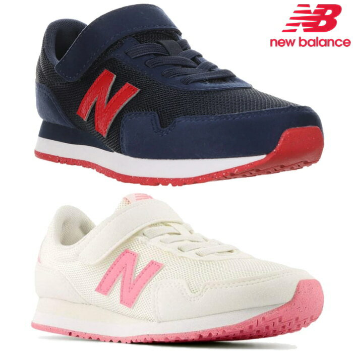乐天商城 - ニューバランス New Balance キッズ スニーカー P323 子供靴 運動靴 ネイビー ホワイト シューズ 女の子 男の子 運動会 通学