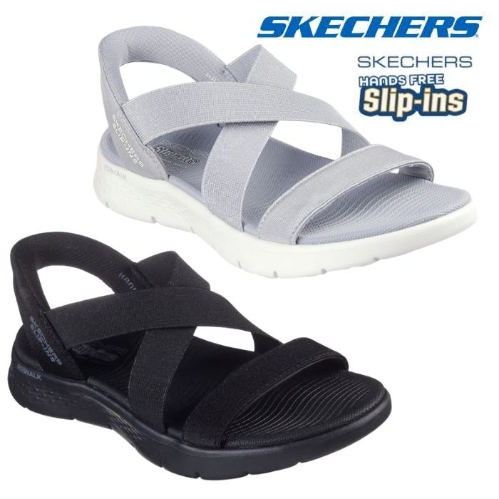樂天商城 - スケッチャーズ SKECHERS 141489 レディース サンダル スリップイン ゴー ウォーク フレックス サンダル グリマー GO WALK FLEX SANDAL GLIMMERE カジュアル レディース 夏 靴 ハンズフリー スリッポン 立ったまま履ける サマーシューズ