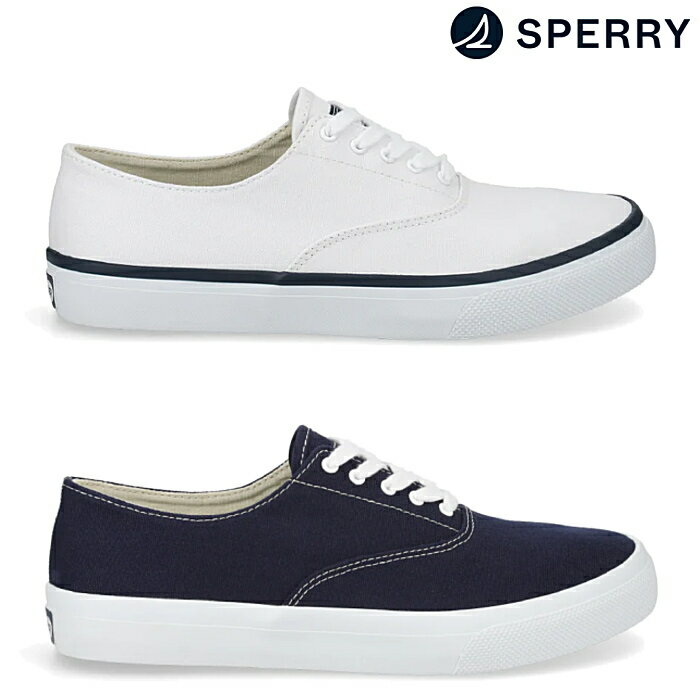 スペリー トップサイダー SPERRY TOPSIDER メンズ スニーカー クラシック クラウド CVO UFF4101CNV キャンバス カジュアル デッキシューズ CLASSIC CLOUD CVO ホワイト ネイビー