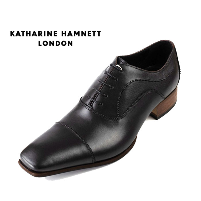 キャサリンハムネット 靴 KATHARINE HAMNETT 31694 ブラック ビジネスシューズ ストレートチップ