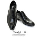 フランコ ルッチ トラディショナル FRANCO LUZI TRADITIONAL 260 ブラック 本革 ストレートチップ ビジネス ドレスシューズ 靴 ブラ...