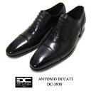 アントニオデュカティ ANTONIO DUCATI 3930 ブラック ストレートチップ 内羽根 本革 ドレスシューズ DC3930 靴 ブランド パーティー ...