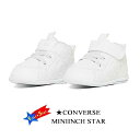 コンバース ミニ インチスター ホワイトライラック CONVERSE MINI INCH STAR ファーストシューズ ベビー マタニティー スニーカー ミッド...