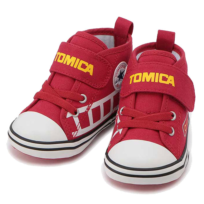 コンバース ベビー オールスター N トミカ MT V-1 CONVERSE BABY ALL STAR N TOMICA MT V-1 ファーストシューズ ベビー マタニティー スニーカー マジックベルト 軽量 子供靴 消防車 パトカー 37300790 37300791