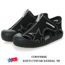 コンバース キッズ CVスター サンダル ブラック CONVERSE KIDS CVST SD TB 3CL678 37300531 ベビー キッズ アクア マリン ウォーターシューズ サマーシューズ サンダル 軽量 子供靴